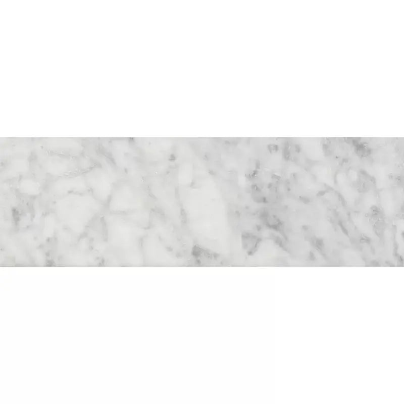 Carrara White 4" X 12" Polished Marble Floor and Wall Tile