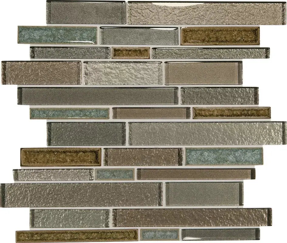Crystal Shores Mosaic Tile in Sapphire Lagoon