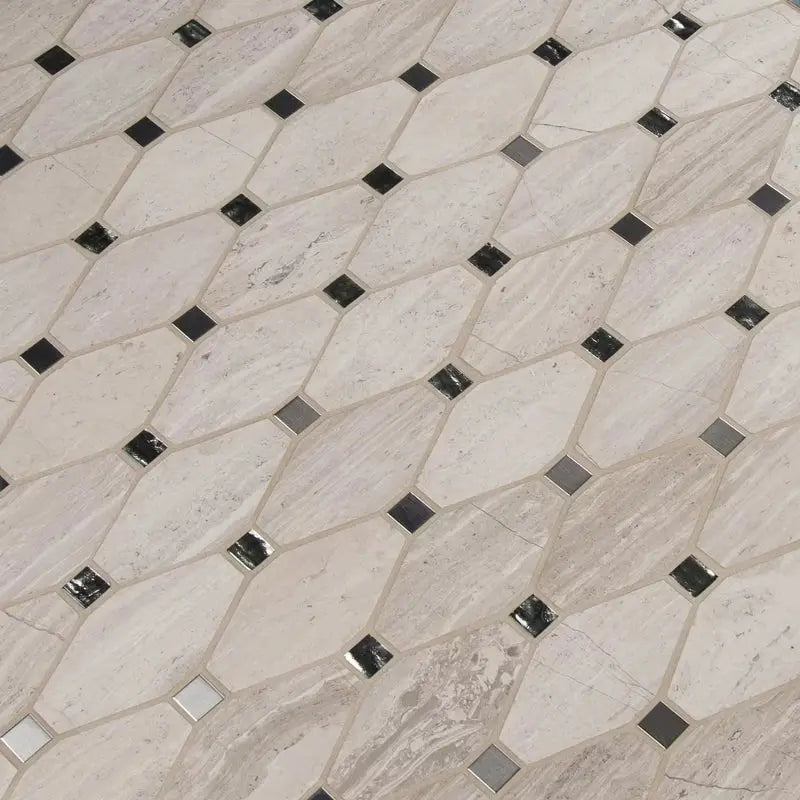 Bayview Elongated Octagon 12" X 18" Mosaic Tile