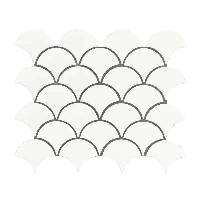 Domino White 9.96 X 13.11 Porcelain Mosaic Tile