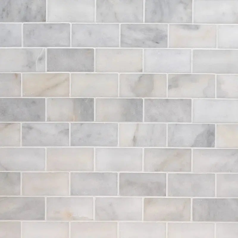 Greecian White 3" X 6" Polished Marble Subway Tile
