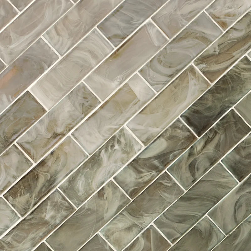 Opalaina 2" X 6" Glass Mosaic Subway Tile