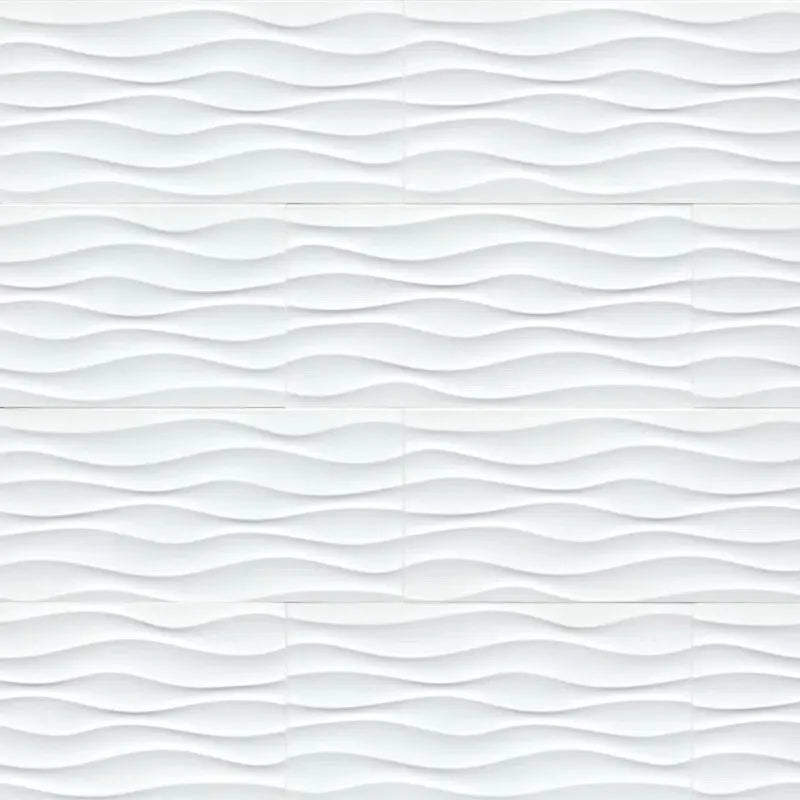 Dymo Wavy 12" X 24" Ceramic Polished Wall Tile