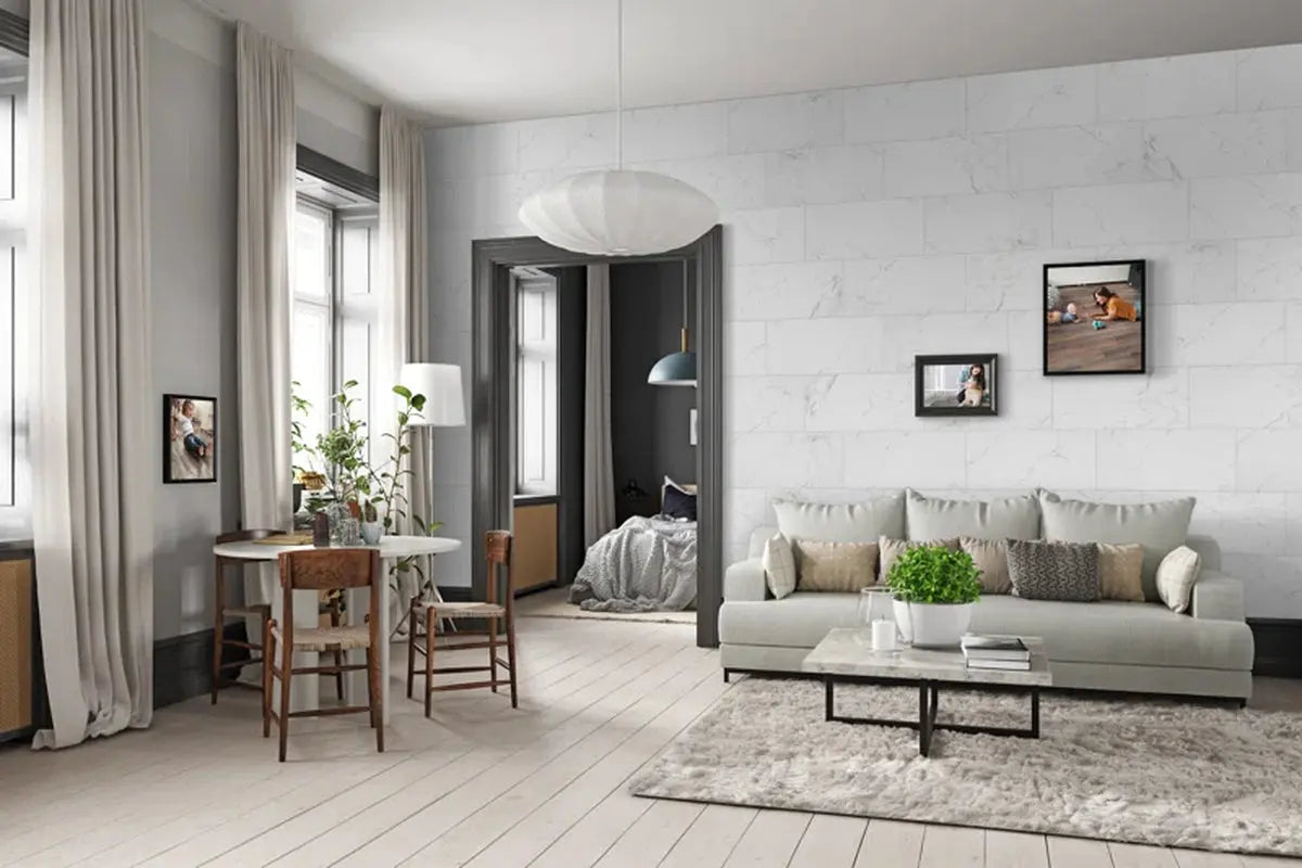 Carrara 12" X 24" Porcelain Marble Look Wall & Floor Tile