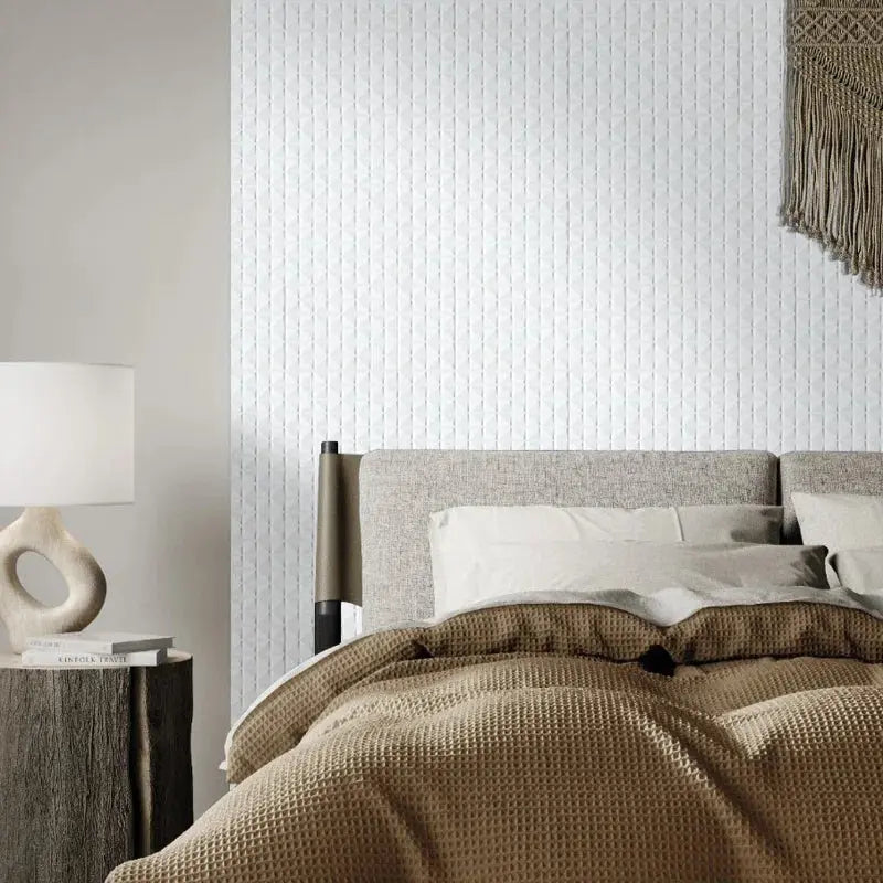 Dymo Chex White 12" X 24" Glossy Ceramic Wall Tile