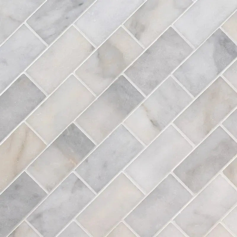 Greecian White 3" X 6" Polished Marble Subway Tile