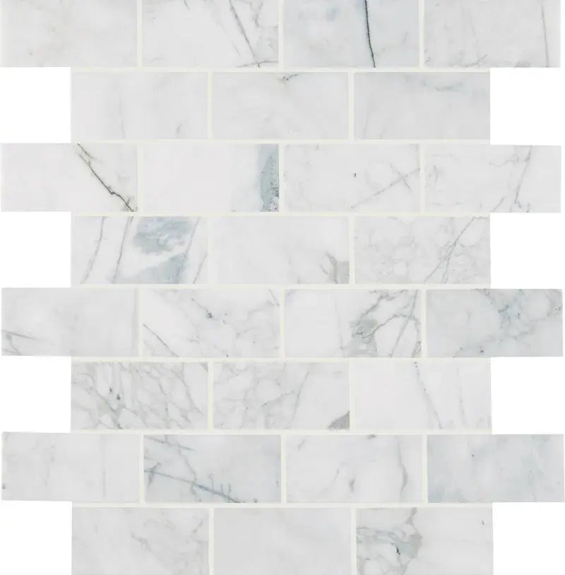Calacatta Cressa 3" X 6" Marble Subway Wall & Floor Tile