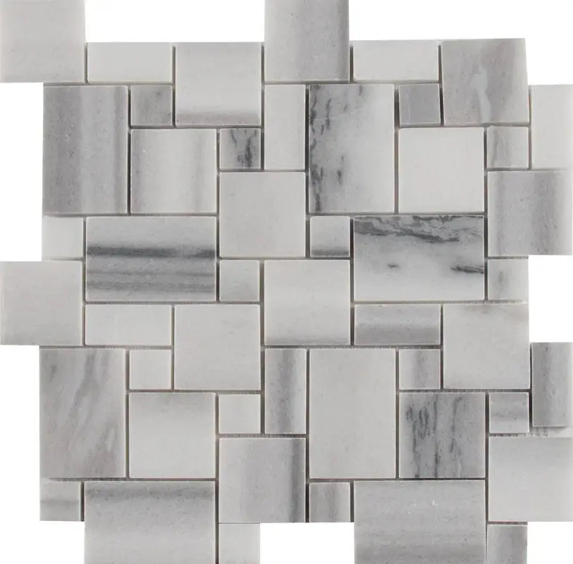 Bergamo Magic Random Sized Marble Mosaic Tile