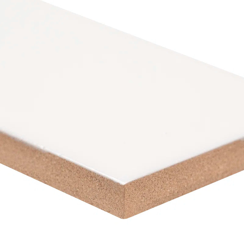 Metro White 3" X 6" Glossy Ceramic Wall Tile