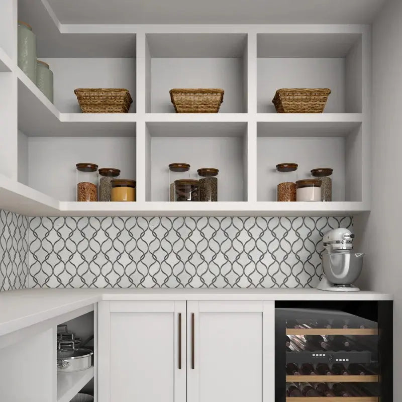 Lavaliere Carrara Natural Stone Mosaic Wall Tile