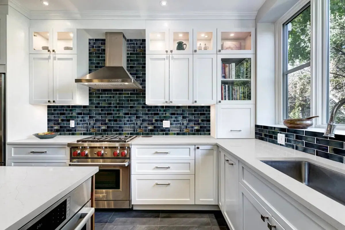 Carbonita 2" X 6" Glass Mosaic Subway Tile