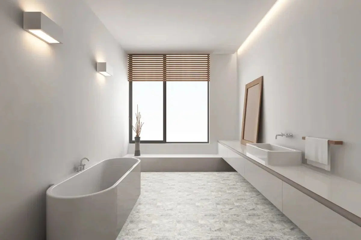 Carrara White 4" X 12" Polished Marble Floor and Wall Tile