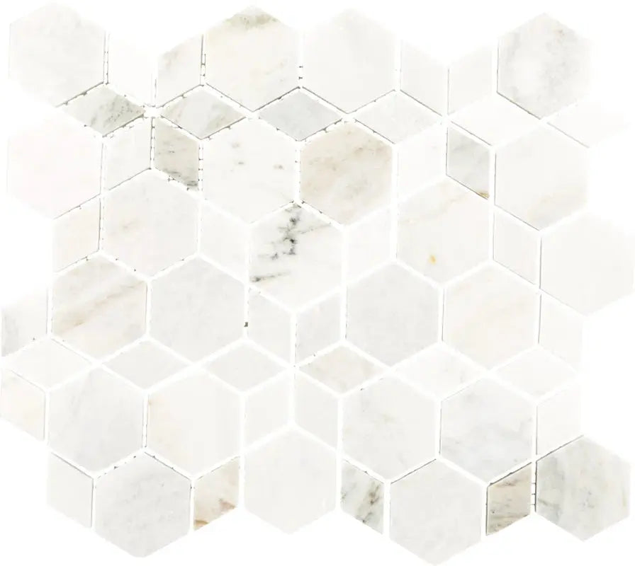 Raine 11" X 13" Natural Stone Honeycomb Mosaic Wall Tile