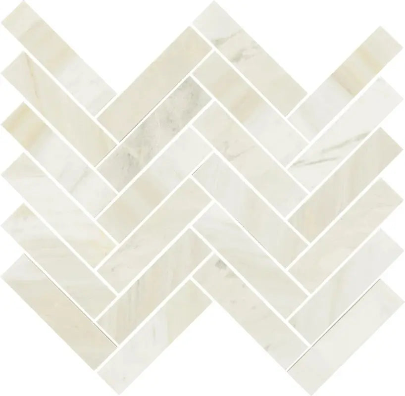 Raine 12" X 12" Natural Stone Chevron Wall Tile