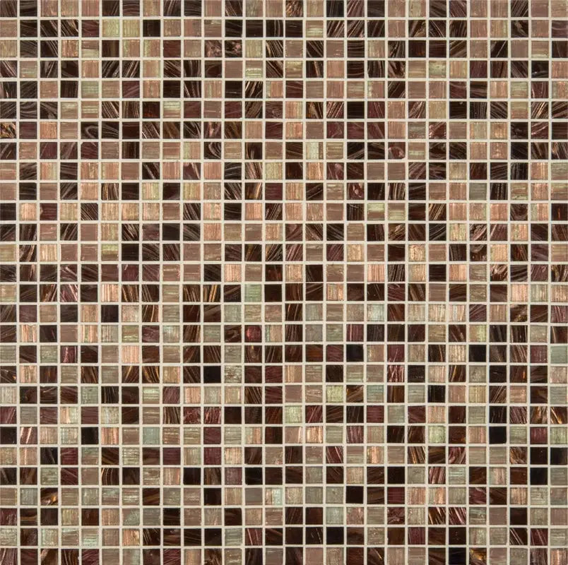 Iridescent 0.75" X 0.75" Glass Mosaic Tile