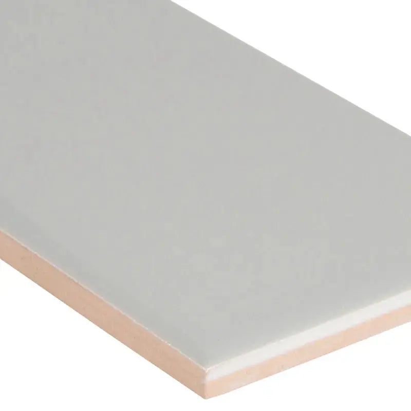 Gray Glossy 4" X 16" Ceramic Wall Tile
