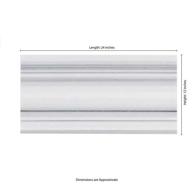 Marmara 12" X 24" Marble Stone Look Wall & Floor Tile