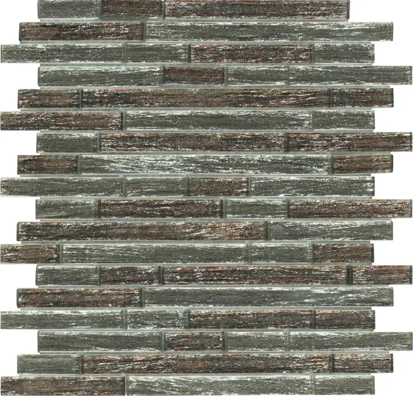 Luxe Interlocking Random Sized Glass Mosaic Tile