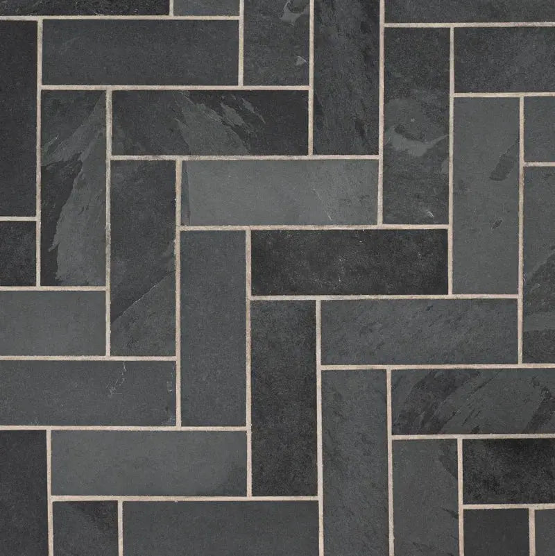 Montauk 4" X 12" Gauged Slate Subway Floor and Wall Tile