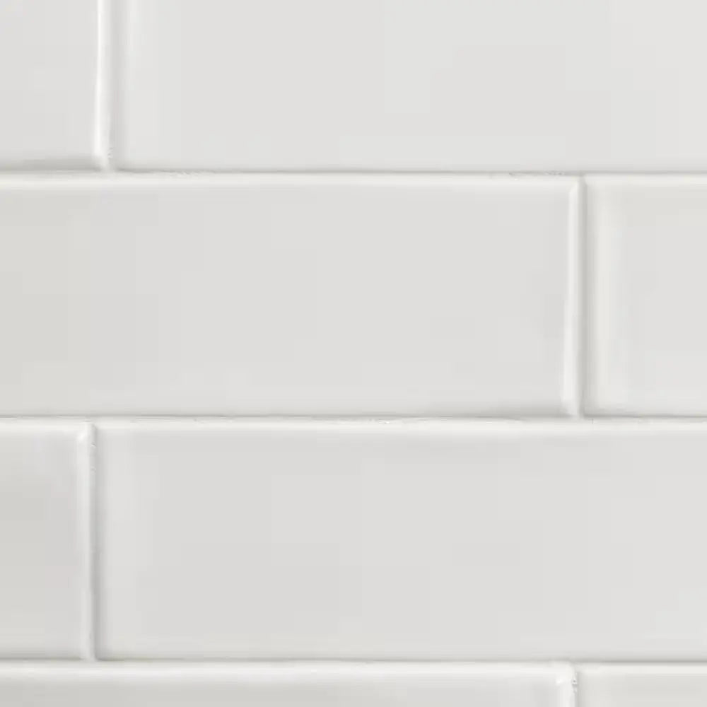 Birmingham Bianco 3 In. X 12 In. 8Mm Polished Ceramic Subway Tile (5.38 Sq. Ft. / Box)