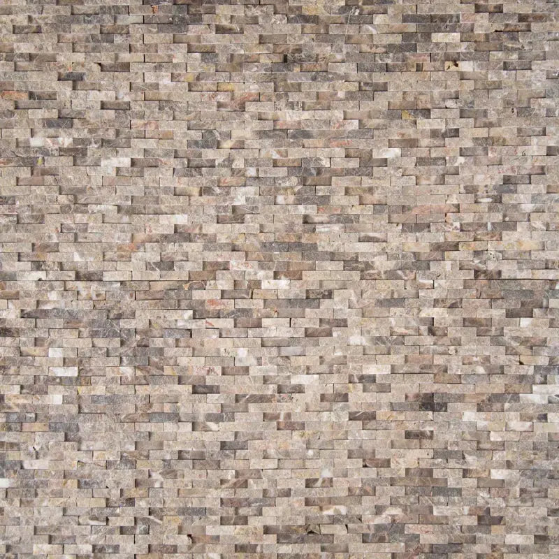 Emperador Marble Splitface Tile in Brown