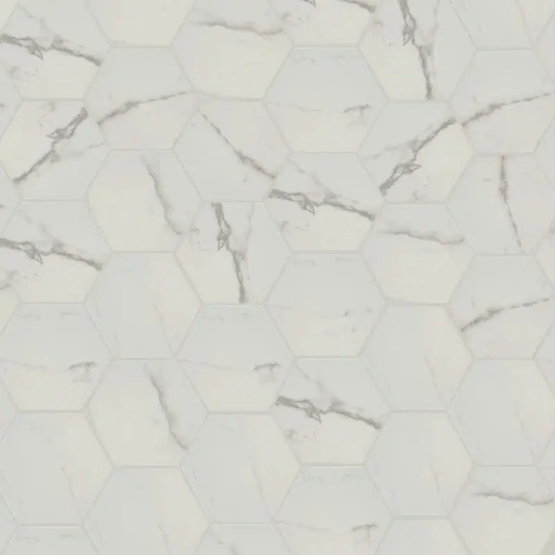 Hexley 9" X 10" Matte Porcelain Hexagon Floor and Wall Tile
