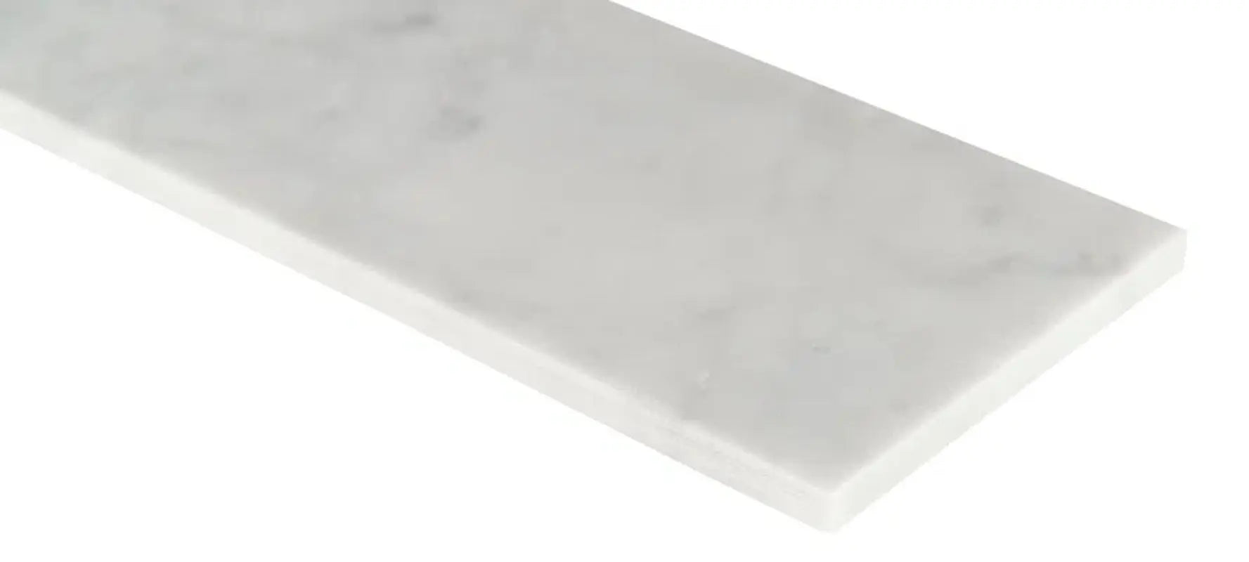 Carrara White 4" X 12" Honed Marble Floor and Wall Marble Tile