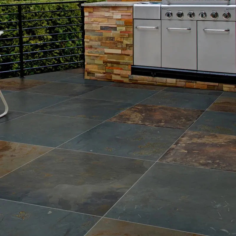 California Gold 24" X 24" Slate Field Tile
