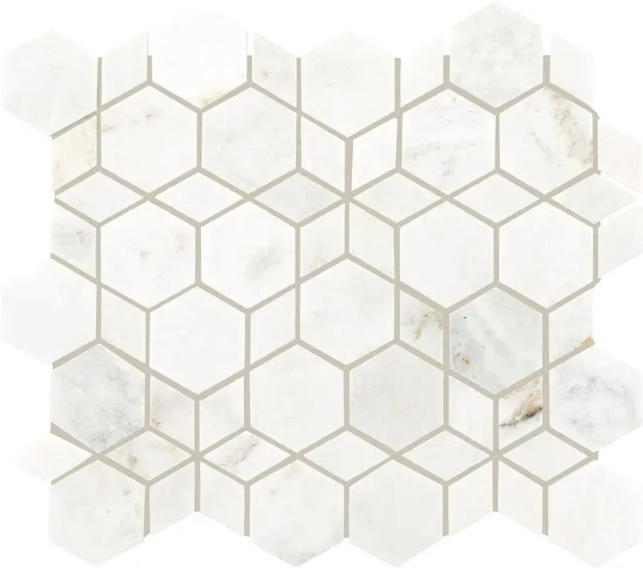 Raine 11" X 13" Natural Stone Honeycomb Mosaic Wall Tile
