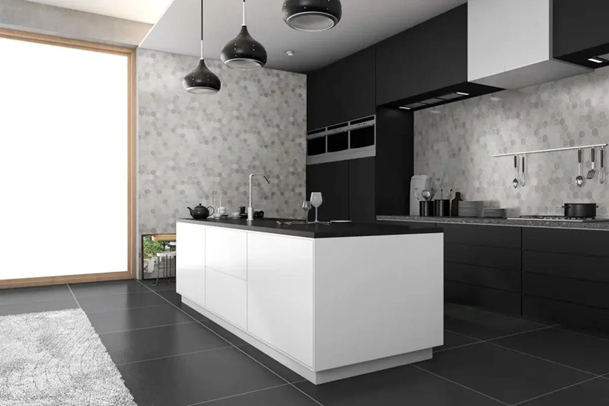Greecian White Hexagon 11.75 X 12 Polished Marble Mosaic Tile