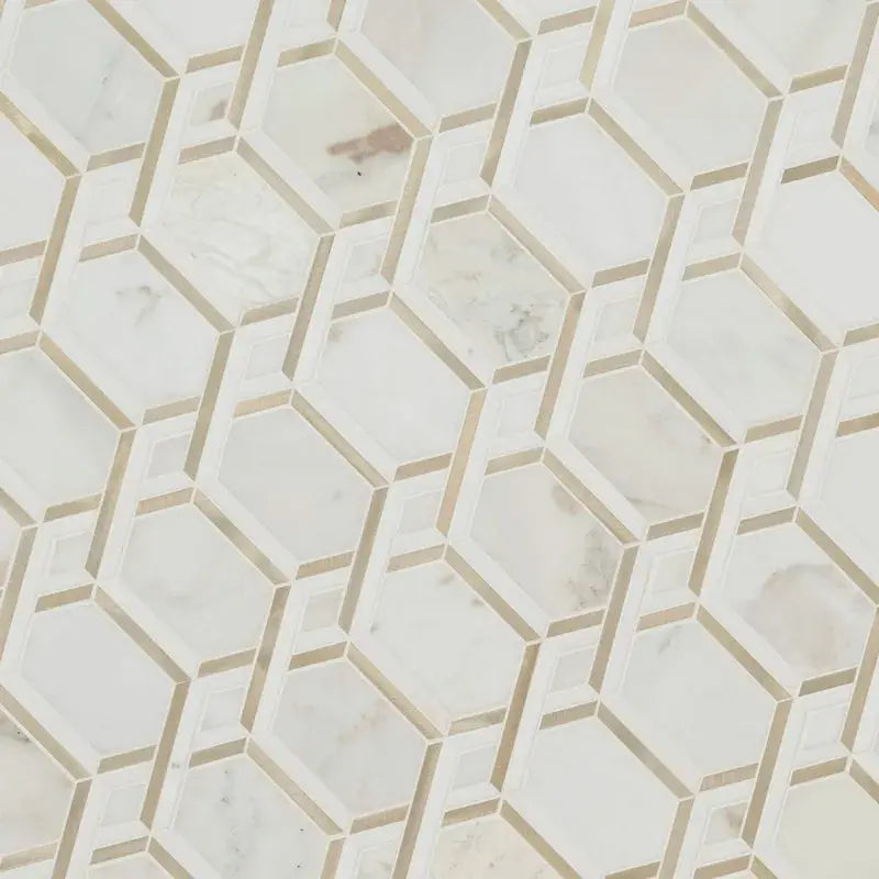 Luxor Royal 12.2" X 11.61" Grid Mosaic Wall & Floor Tile