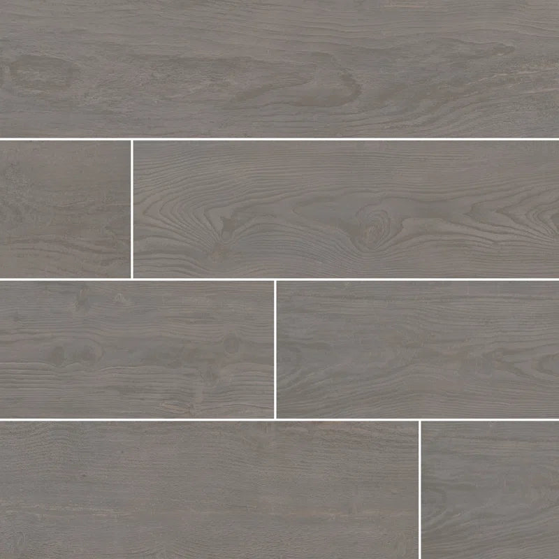 Caldera 8" X 47" Matte Porcelain Wood Look Floor & Wall Tile