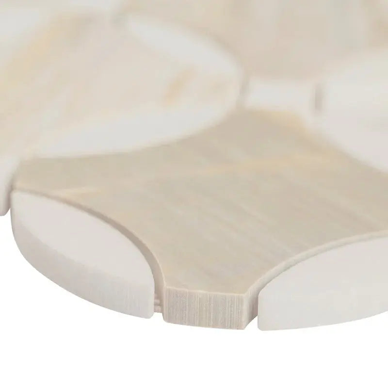 Athena Gold Lola 10.25" X 10.25" Polished Marble Mosaic Tile