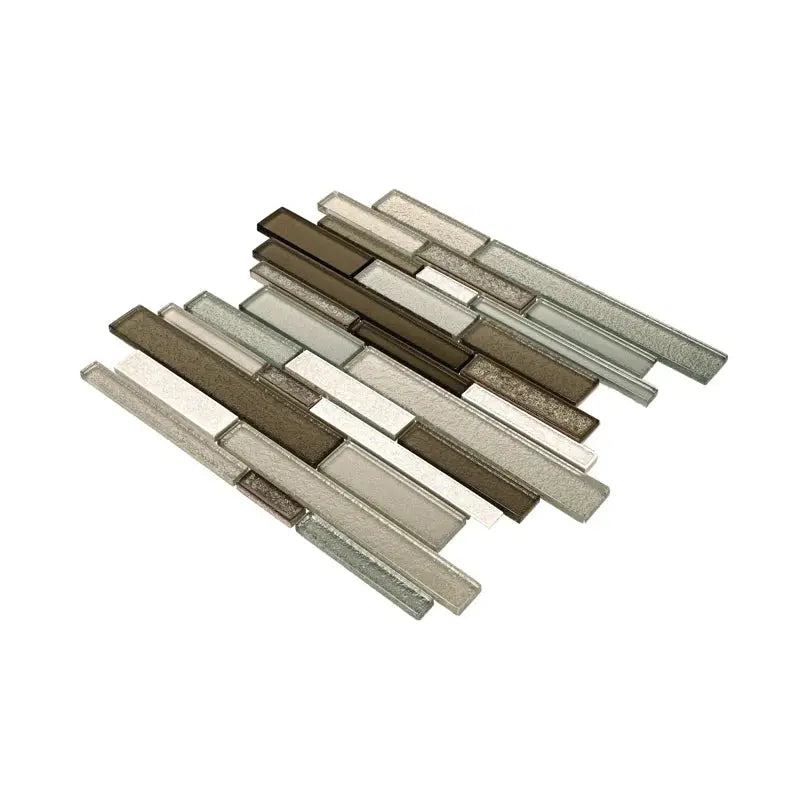 Crystal Shores 12" X 14" Glass Mosaic Tile
