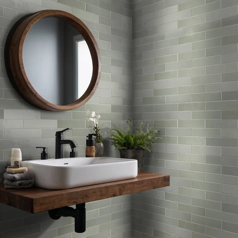 Renzo 3" X 12" Glossy Ceramic Subway Wall Tile