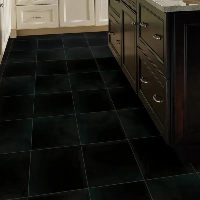 Premium 12" X 12" Granite Field Tile in Black