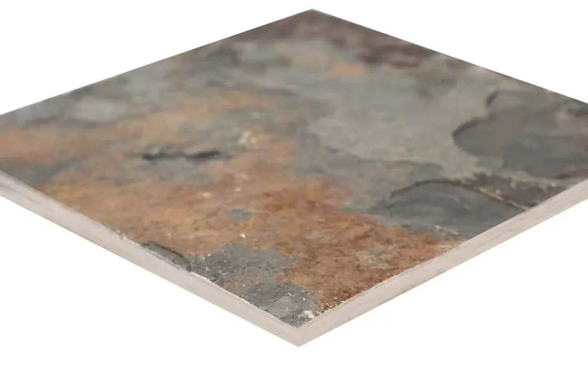 California Gold 12" X 12" Slate Field Tile in Multi