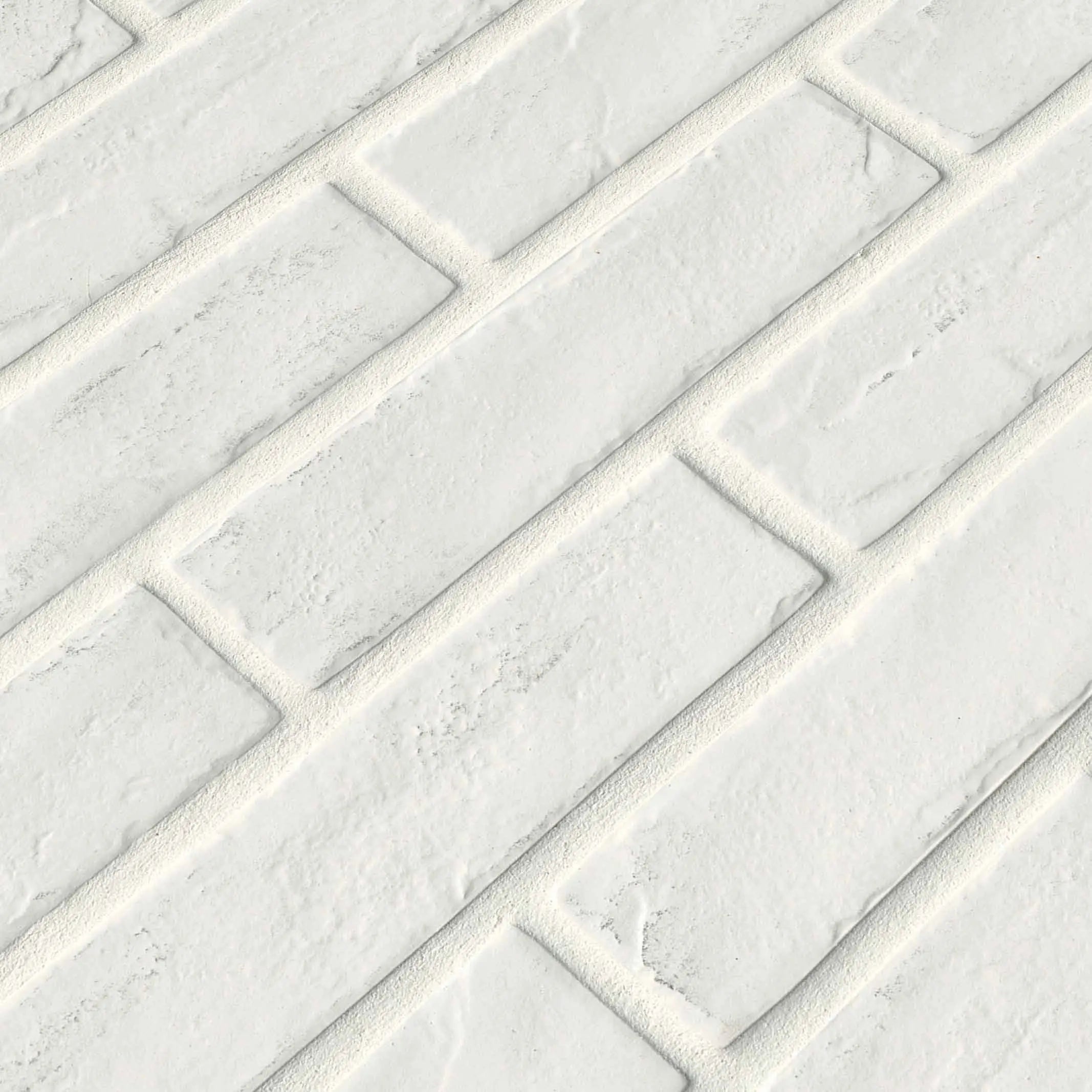 Capella White Brick 2-1/3 In. X 10 In. Matte Porcelain Floor and Wall Tile (5.15 Sq. Ft. / Case)