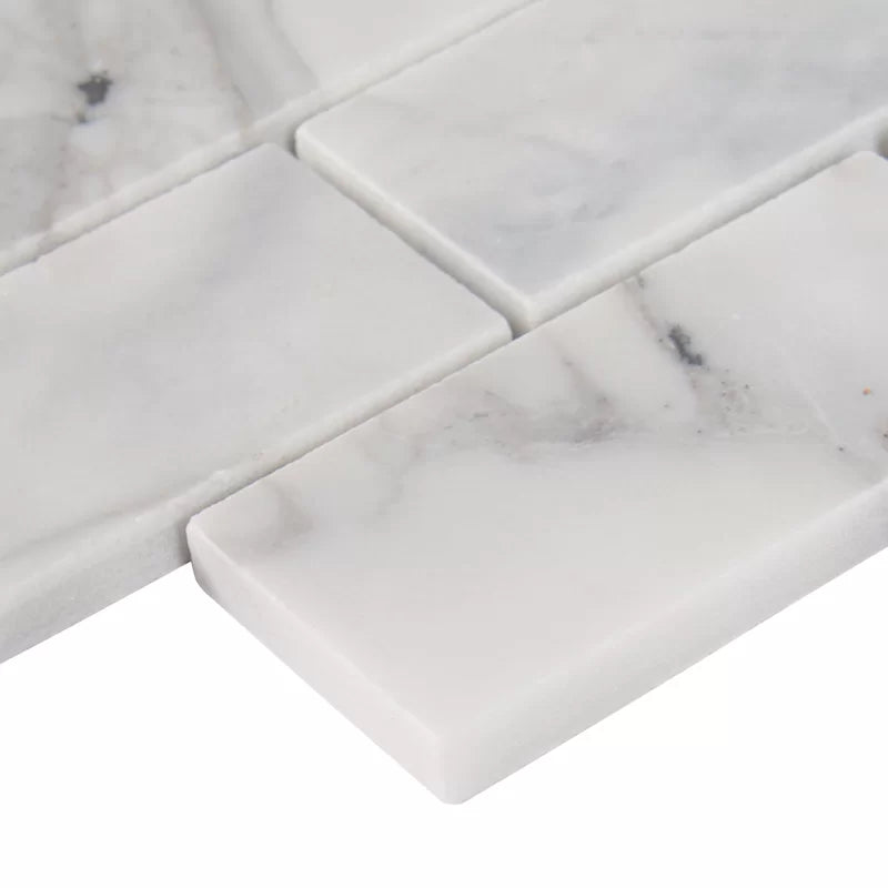 Calacatta Cressa 2" X 4" Honed Marble Wall & Floor Tile