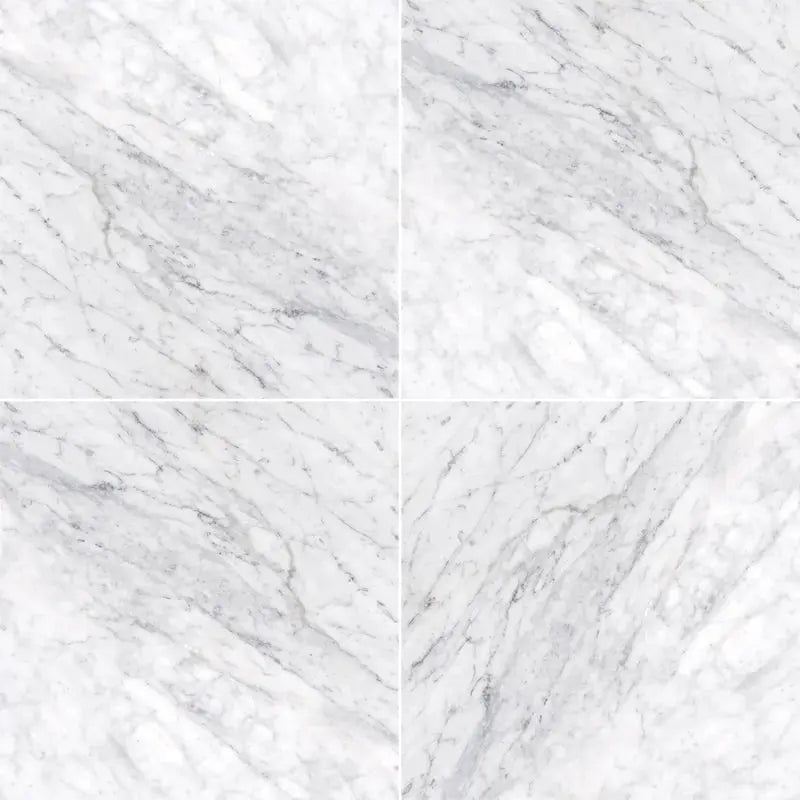 Carrara 18" X 18" Marble Marble Look Wall & Floor Tile