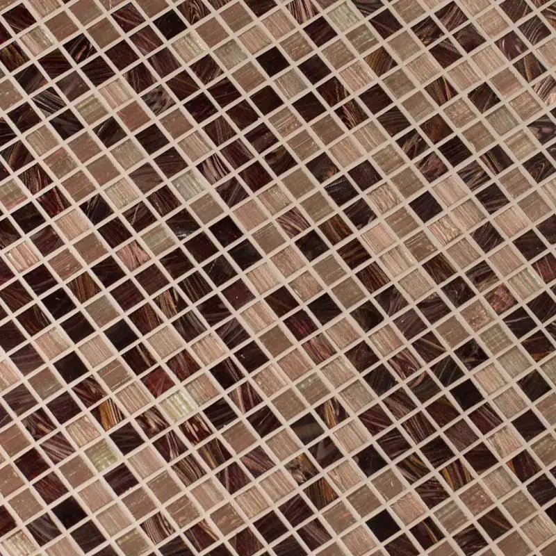 Iridescent 0.75" X 0.75" Glass Mosaic Tile