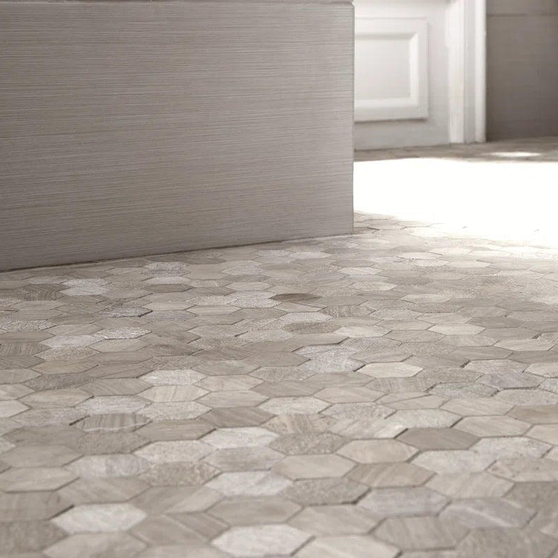 Honey Comb Hexagon 2" X 2" Marble Mosaic Tile