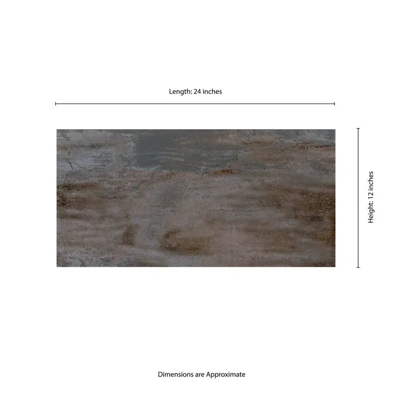 Oxide 12" X 24" Matte Metallic Look Wall & Floor Tile