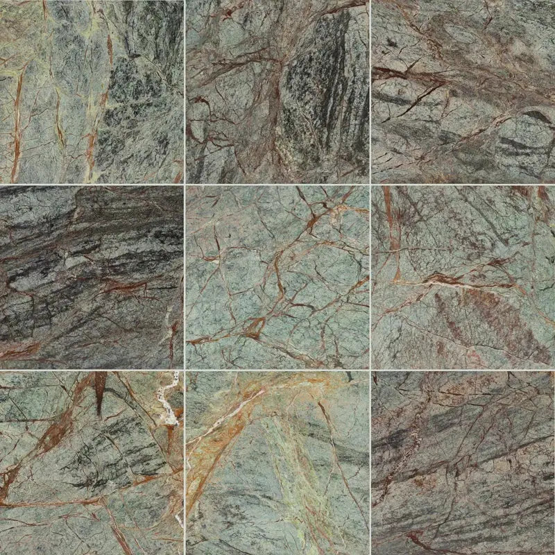 Rainforest 12" X 12" Marble Field Tile