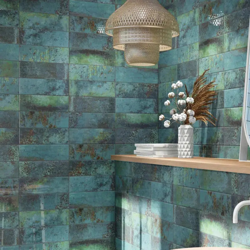 Marza 4" X 12" Glossy Ceramic Subway Wall Tile