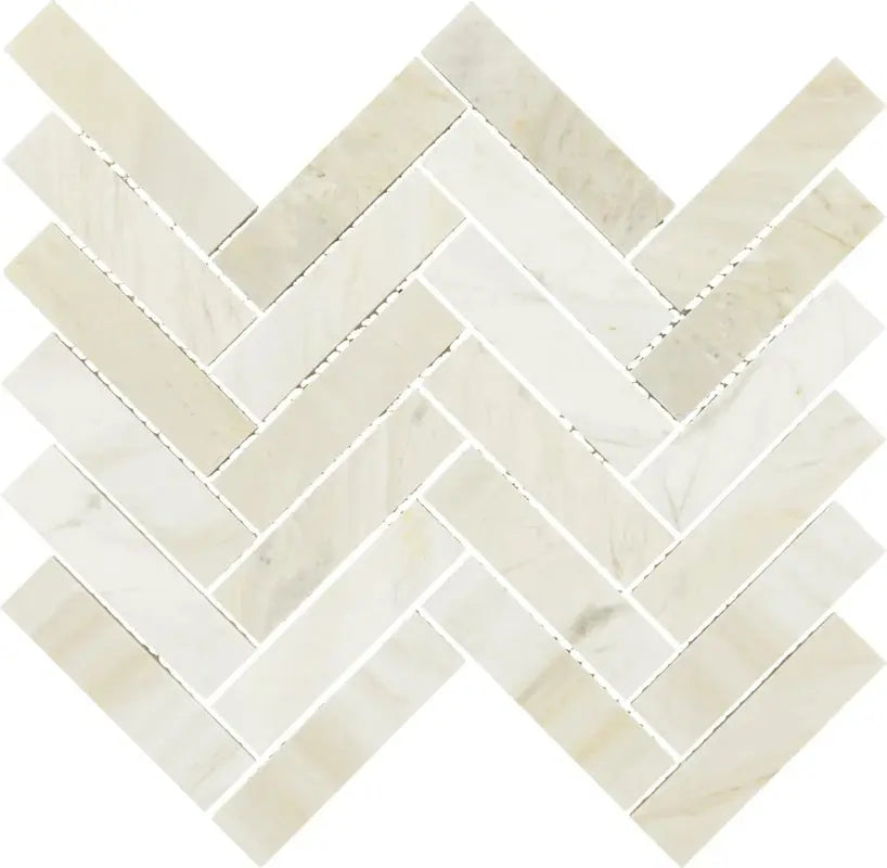 Raine 12" X 12" Natural Stone Chevron Wall Tile
