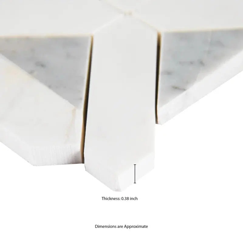 Bianco Dolomite 12" X 12" Marble Grid Mosaic Wall & Floor Tile