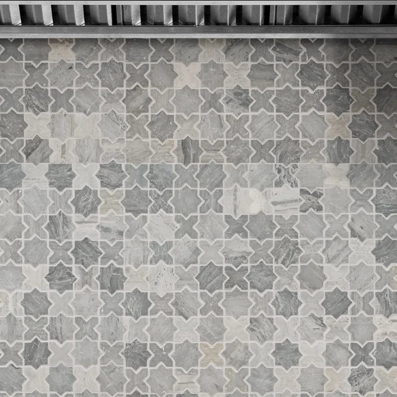 Montague 11.81" X 11.81" Marble Mosaic Sheet Wall & Floor Tile