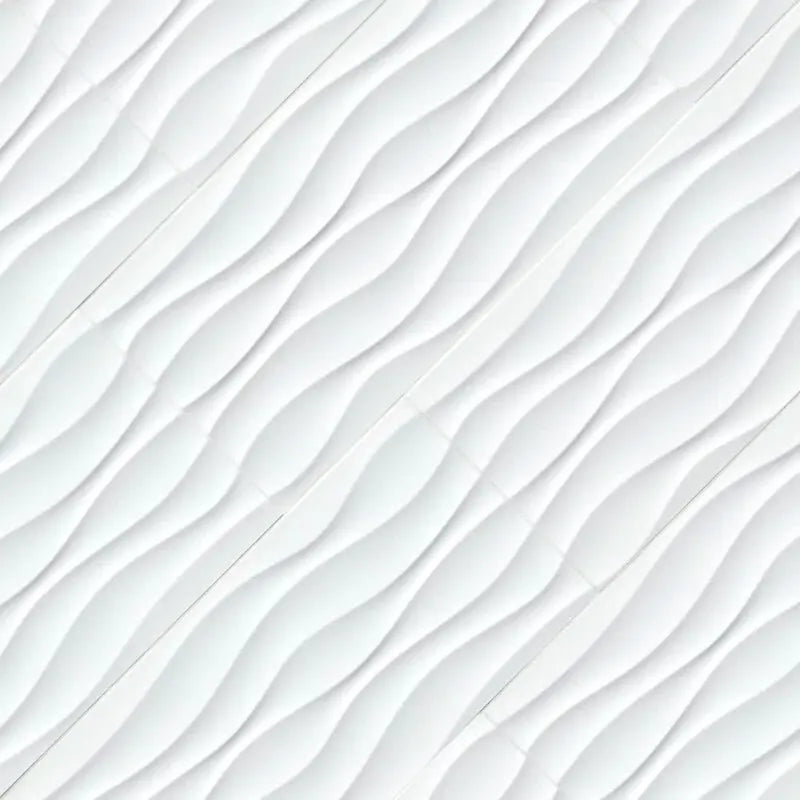 Dymo Wavy 12" X 24" Ceramic Polished Wall Tile