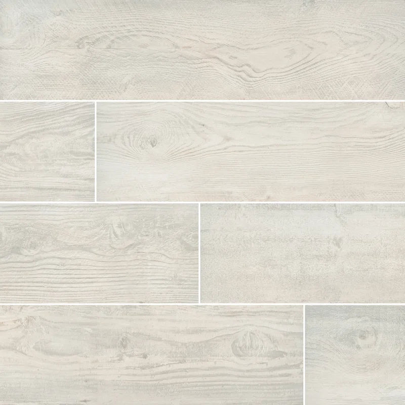 Caldera 8" X 47" Matte Porcelain Wood Look Floor & Wall Tile